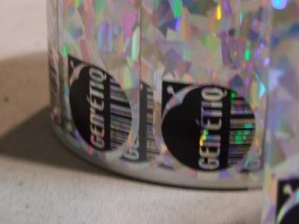 Diffraction film or holographic label